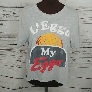 L'eggo My Eggo Gray Short Sleeve‎ Shirt